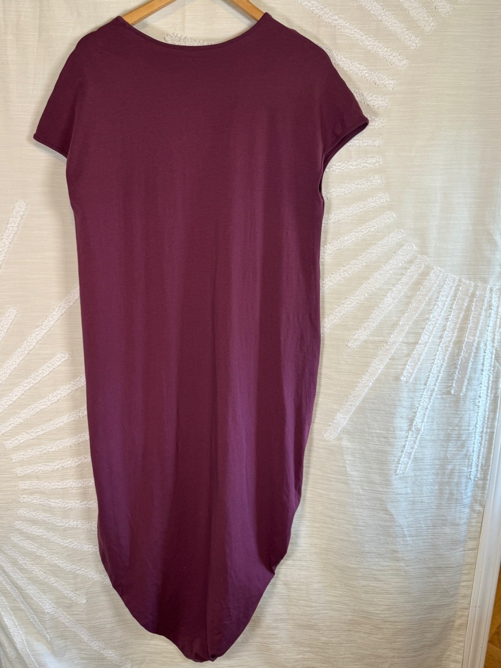 Universal Standard Women’s Iconic Geneva V-Neck Dress Acai Maroon XS 10 12 Maxi - Picture 3 of 7